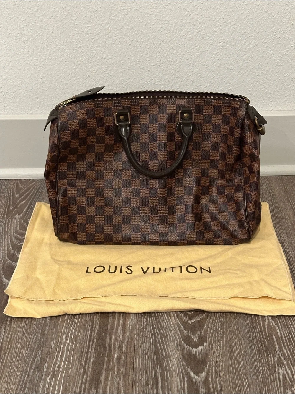 Louis Vuitton Brown Damier Canvas Duffel Bag